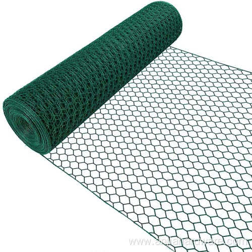 Plastic coated galvanized chicken wire mesh 3/4 inch